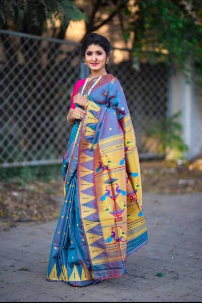 Kajukatri Paithani By Kasmora Pure Silk Paithani Saree Collection